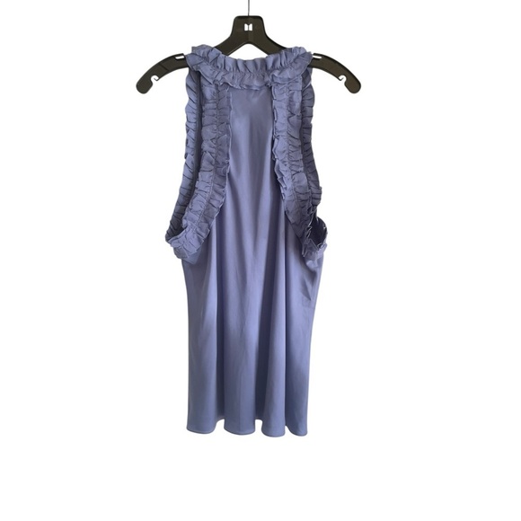 Banana Republic Blue Silk Halter Neck Top size L - Picture 2 of 8